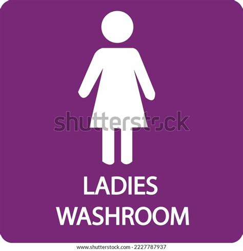 Ladies Toilet Sign Symbol Vector Illustration Stock Vector (Royalty Free) 2227787937 | Shutterstock