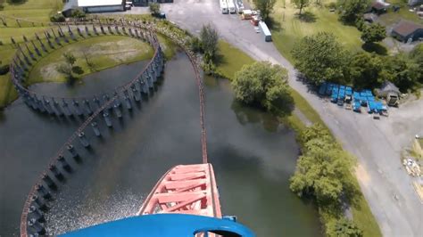 Ride Of Steel Pov Six Flags Darien Lake Youtube