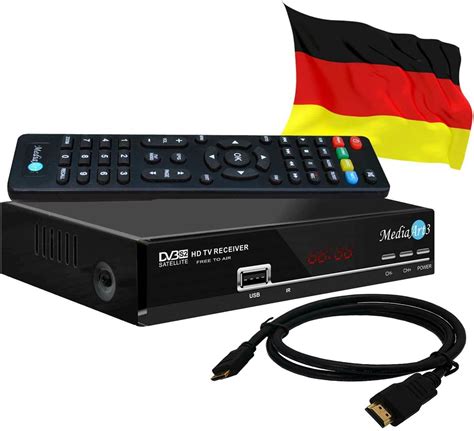 PremiumX Satelliten Receiver HD 520SE FTA Digital SAT TV Receiver DVB