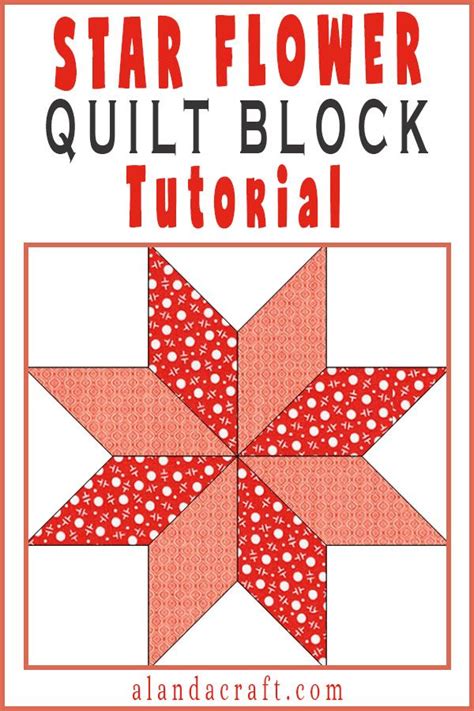 Quilting Blocks Star Flower Quilt Block Quilt Blocks Easy Quilt