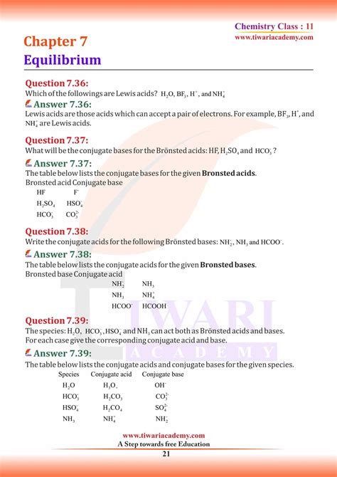 Ncert Solutions For Class Chemistry Chapter Equilibrium