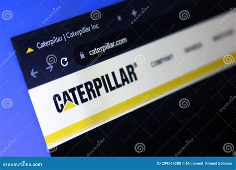 Caterpillar equipment logo editorial stock photo. Illustration of ...