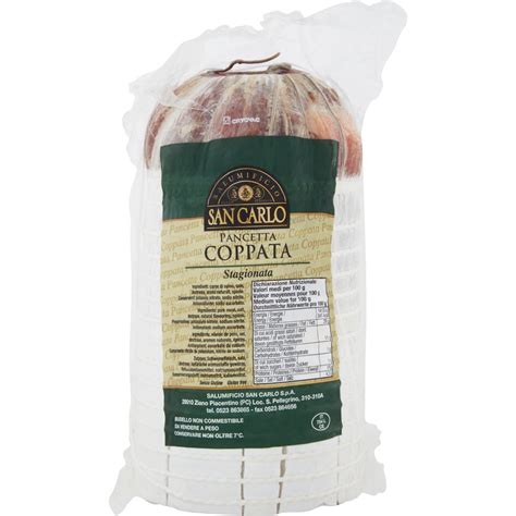 Pancetta Coppata Stagionata Salumificio San Carlo Coop Shop