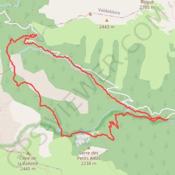 Trace GPS Le lac des Adus itinéraire parcours