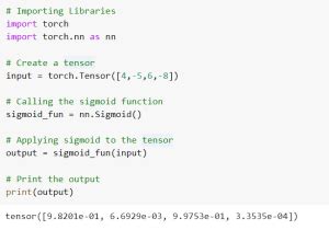 Pytorch Nn Sigmoid Tutorial With Example Python Guides