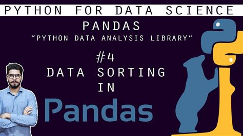 4 Pandas Tutorial Data Sorting LABEL AND VALUE BASED In Pandas