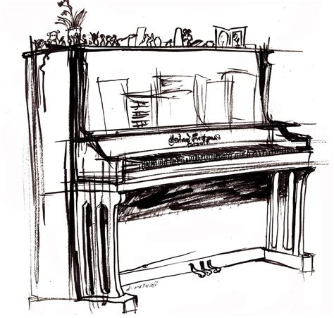 Upright Piano Sketch At Explore Collection Of