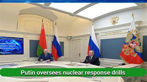 Putin Oversees Nuclear Response Drills Nuclear News Response Youtube