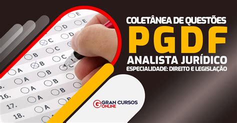 Pgdf Analista Jur Dico Especialidade Direito E Legisla O