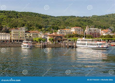 Stresa, Italy - May 10 2015 - Ferry Building in Stresa, the Network of ...