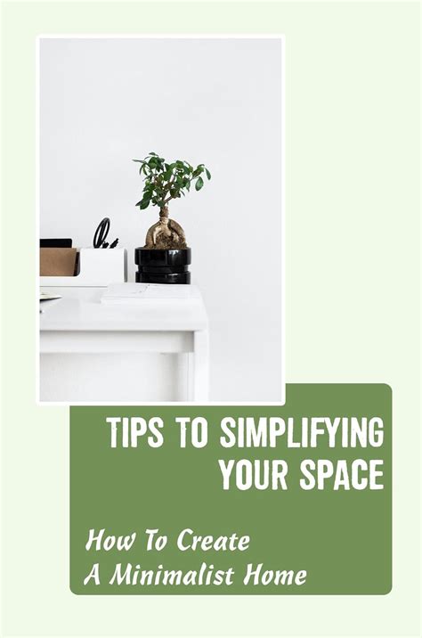 Tips To Simplifying Your Space How To Create A Minimalist Home EBook