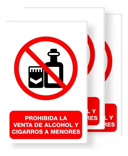 Pzas Se Alamiento Prohibida La Venta De Alcohol Cigarros En Venta En