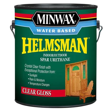 Minwax Gal Gloss Water Based Helmsman Indoor Outdoor Spar Urethane