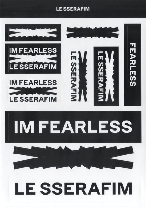 Le Sserafim Fearless Stickers