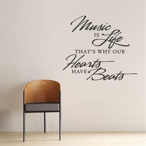 Music Is Life Wall Quote Decal