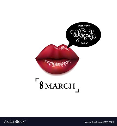 8 March International Happy Womens Day Royalty Free Vector