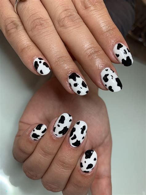 Cow Print Nails In 2020 Nails Cow Print Print