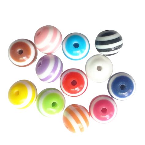 100 Pcs Acrylic Resin Beads 6mm Multicolor In Beads From Jewelry