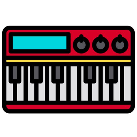 Electric Piano Xnimrodx Lineal Color Icon