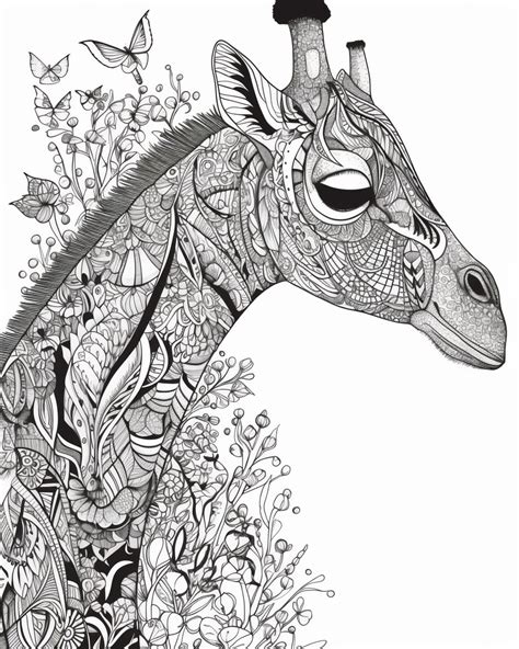 Giraffe Coloring Pages