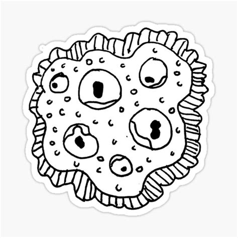 Alien Amoeba Sticker For Sale By Herb The Alien Redbubble