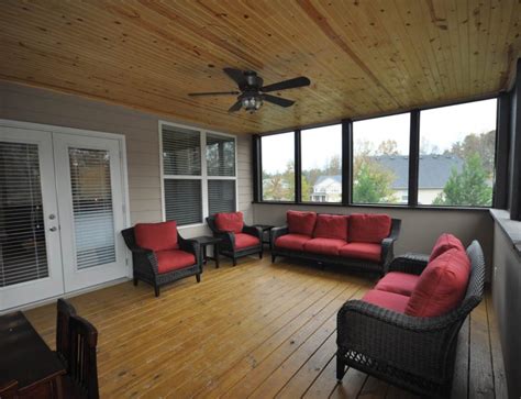 Covered Deck Addition with Custom Fireplace - Taber Residential