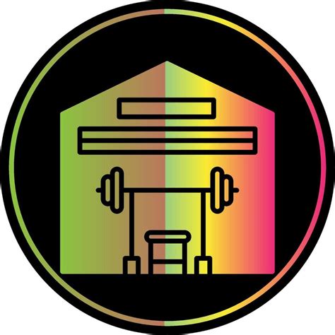 Gimnasio Glifo Debido Color Icono Dise O Vector En Vecteezy