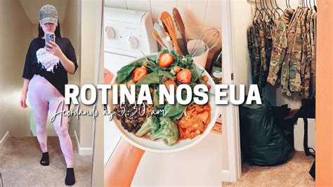 Vlog I Rotina Nos Eua I Acordando S Am I Treinei I Organizei O