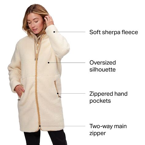 Backcountry Long Sherpa Coat Womens Clothing