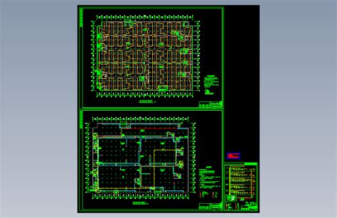 地下车库火灾报警图autocad 2000模型图纸下载 懒石网