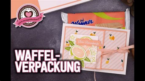 Sommerliche Waffelverpackung Limetten Stempeln Stampin Up The