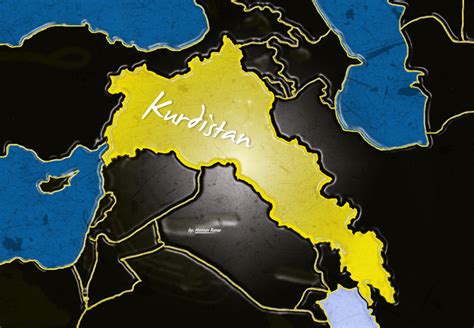 Kurdistan Map on Behance