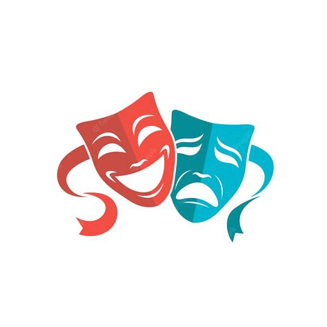 Premium Vector Theatrical Masks Set