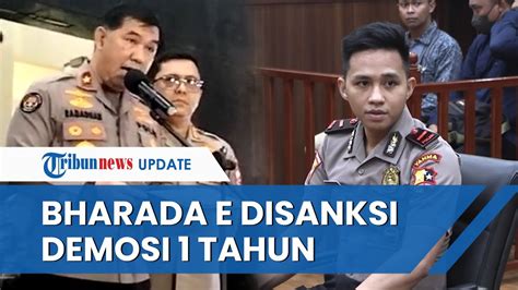 Bharada E Tak Bisa Langsung Ke Brimob Jalani Sanksi Demosi Dan