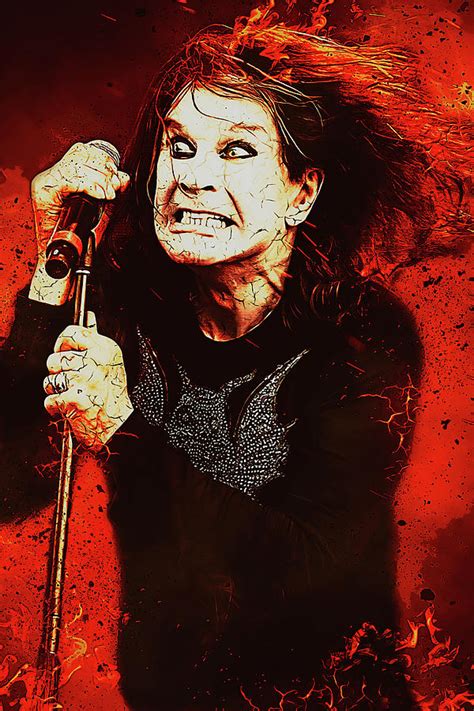 Ozzy Osbourne Black Sabbath Art Paranoid Digital Art by The Rocker