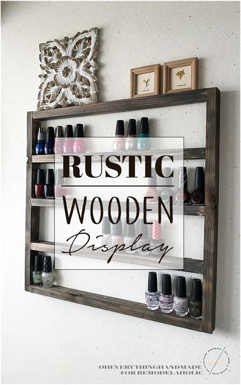 Easy DIY Rustic Wooden Display Shelf | Remodelaholic