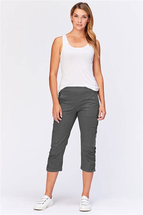 Nadia Crop In Charcoal Xcvi