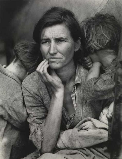 ‘Migrant Mother, Nipomo, California‘, Dorothea Lange, 1936, printed c ...