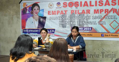 Eva Stevany Rataba Sosialisasikan Pilar Mpr Ri Ke Pemuda Gereja