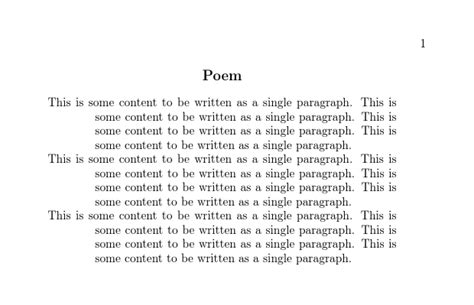 indentation  hanging format   paragraph   newly defined