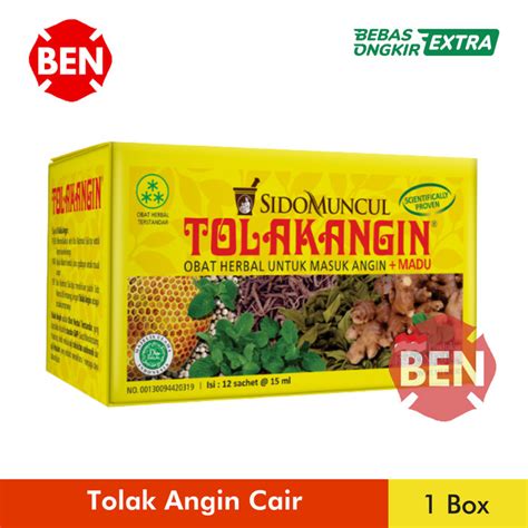 Jual Tolak Angin Cair 1 Box Dus Pak Pack 12 Sachet Sashet Pcs