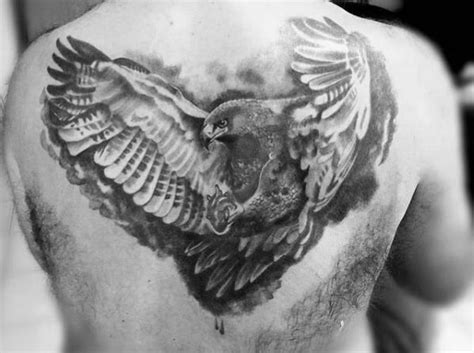 50 Amazing Eagle Back Tattoo Designs for Men