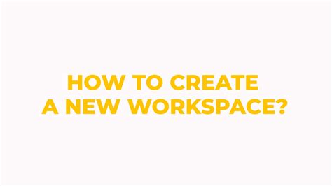 How To Create A New Workspace On Vimeo