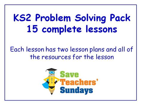 Ks2 Problem Solving Lessons Bundle Pack 15 Lessons Teaching Resources