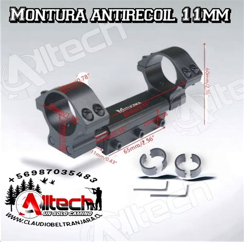 Montura Monopieza Anti Recoil Mm Armeria Alltech Tienda Virtual