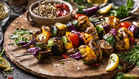 Grilled Veggie Skewers With Za Atar Marinade Your Gourmet Guru