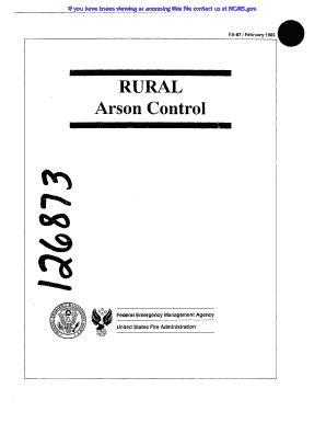 Fillable Online Ncjrs Arson Control Ncjrs Fax Email Print Pdffiller