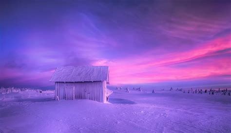 Cold Cabin, Norway, Winter, Sky, Snow, HD Wallpaper | Rare Gallery