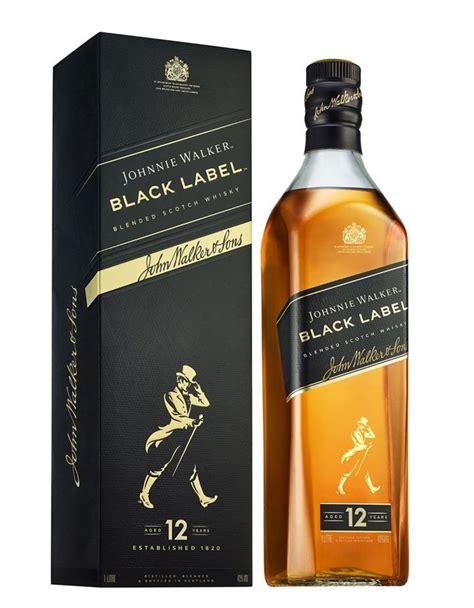 Whisky Johnnie Walker Black Label 12 Anos 1l CDA Distribuidora