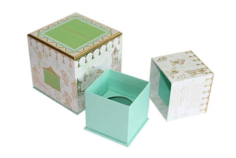 Custom Design Rigid Packing Cardboard Candle Paper Box With Inserts